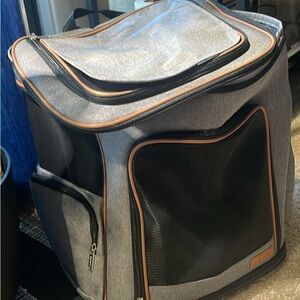 Stylish Gray and Black Men's Bag